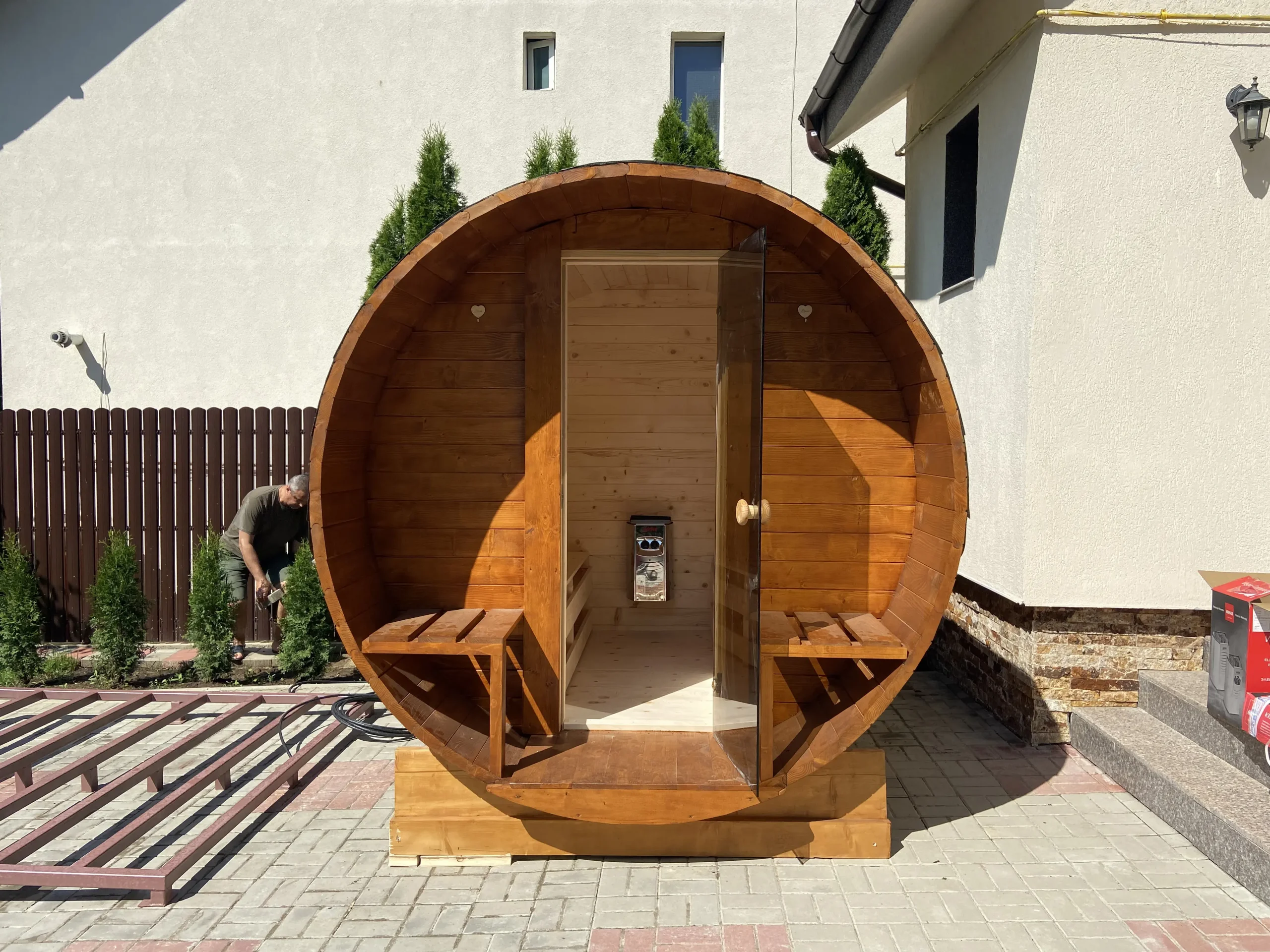 Sauna 4 persoane 2500mm x 2200mm Sauna 4 persoane 2500mm x 2200mm
