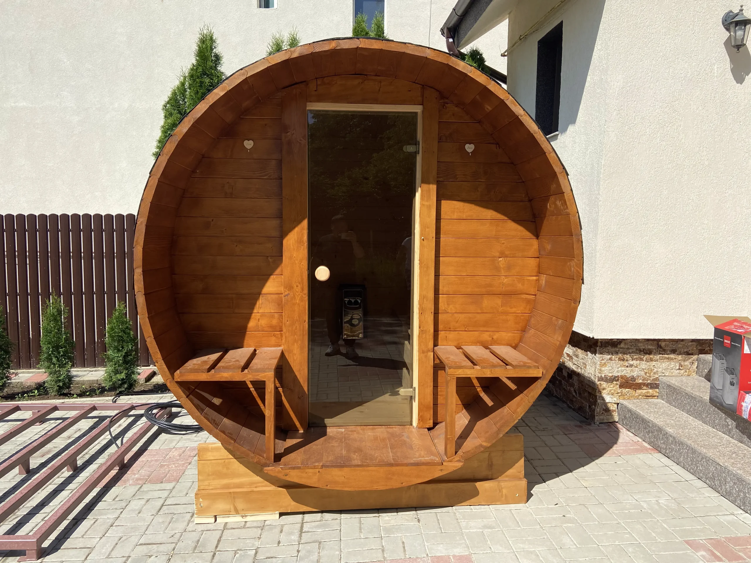 Sauna 4 persoane 2500mm x 2200mm Sauna 4 persoane 2500mm x 2200mm